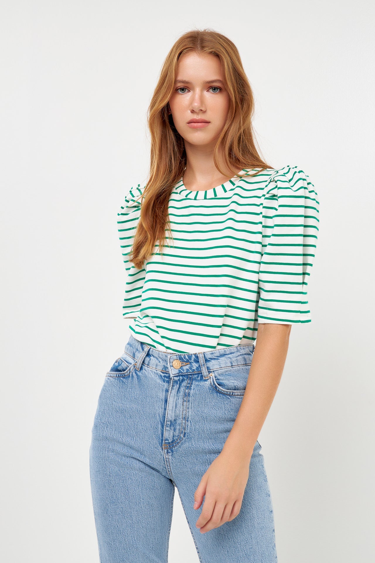 ENGLISH FACTORY - Stripe Women Knit Shirt - TOPS available at Objectrare