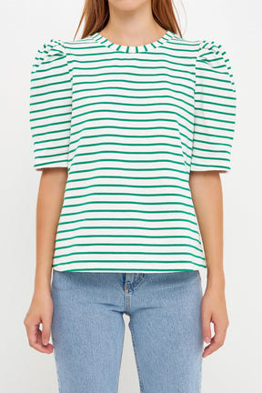 ENGLISH FACTORY - Stripe Women Knit Shirt - TOPS available at Objectrare