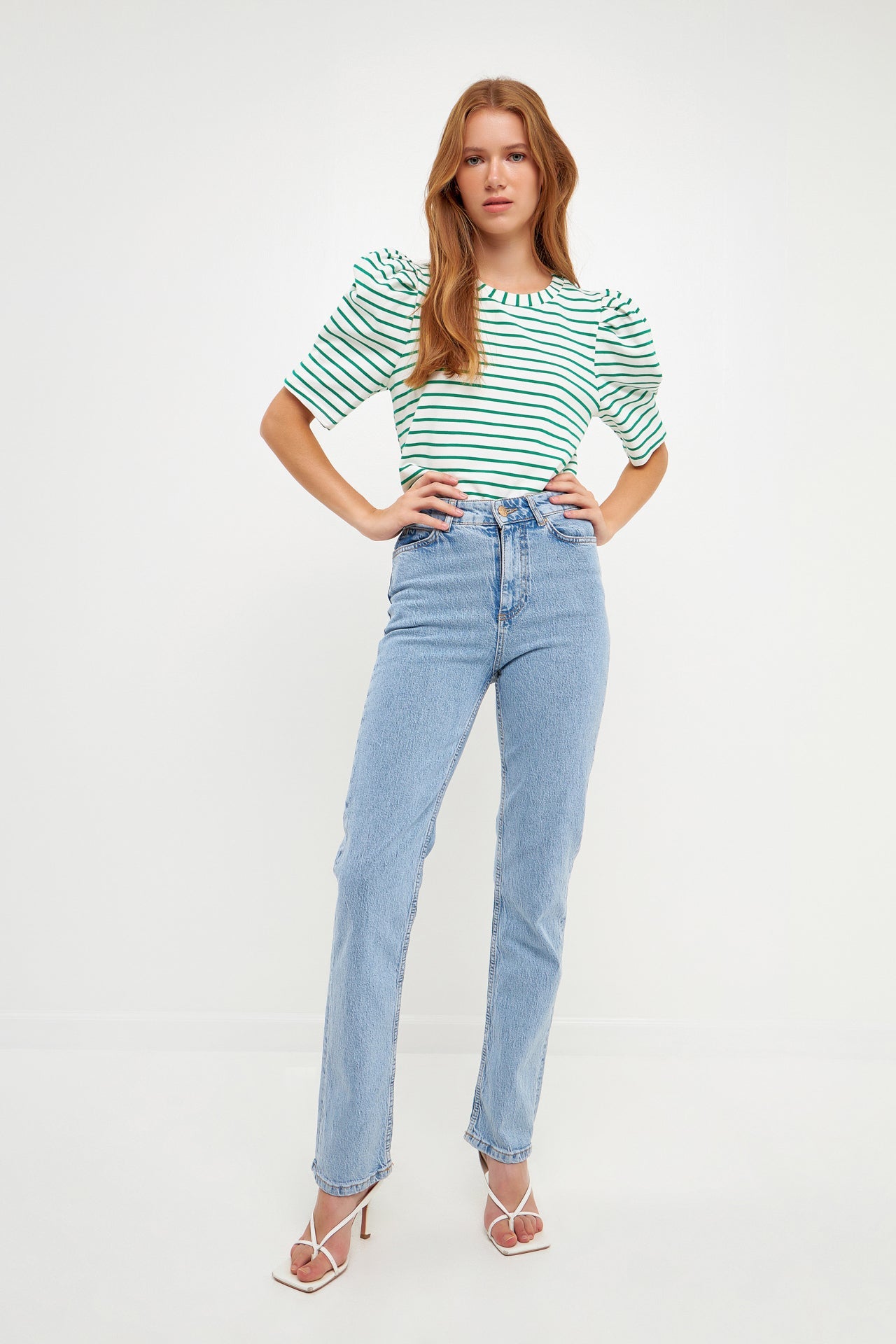 ENGLISH FACTORY - Stripe Women Knit Shirt - TOPS available at Objectrare
