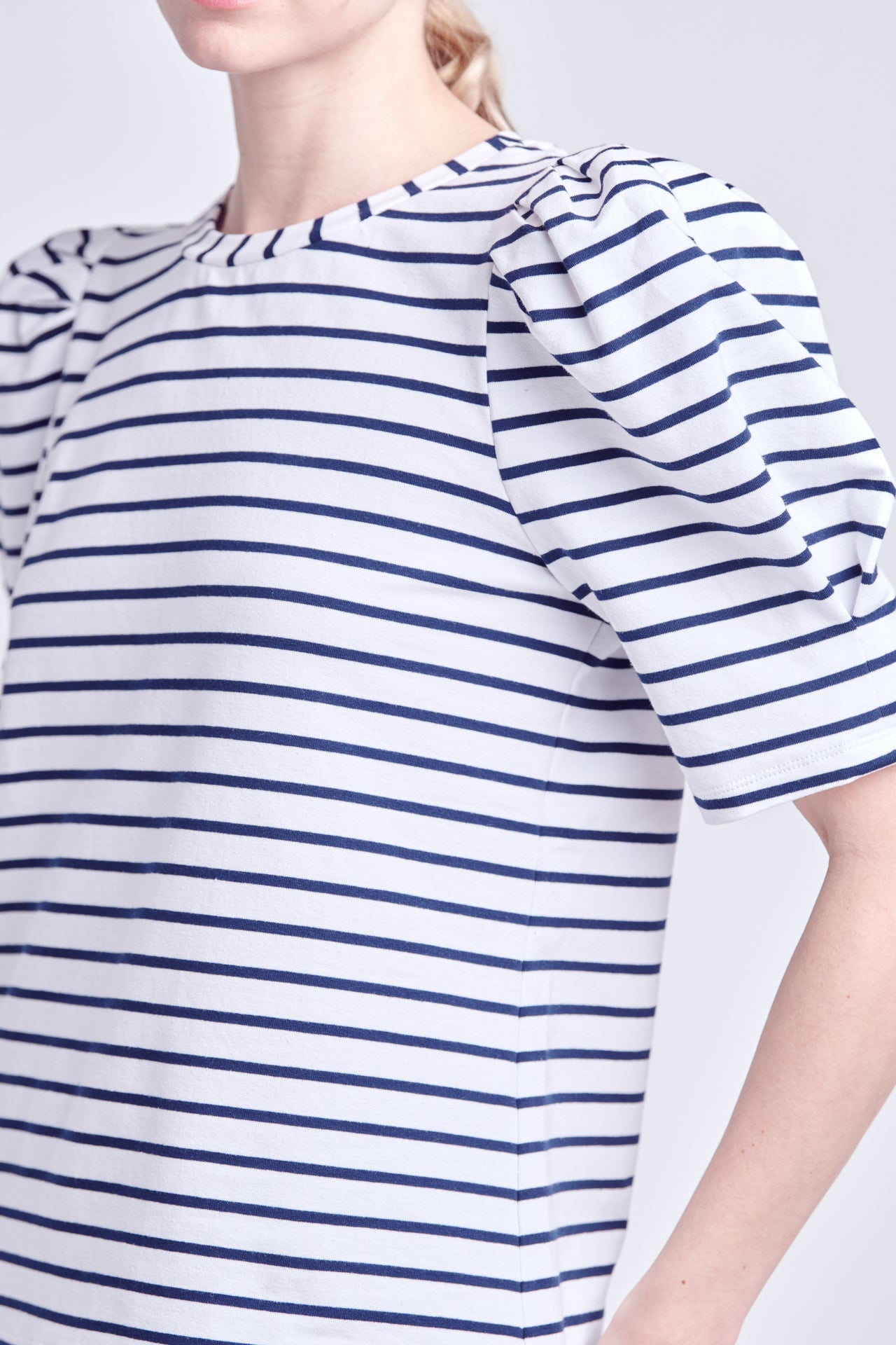 Stripe Women Knit Shirt