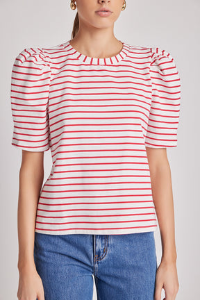 ENGLISH FACTORY - Stripe Women Knit Shirt - TOPS available at Objectrare