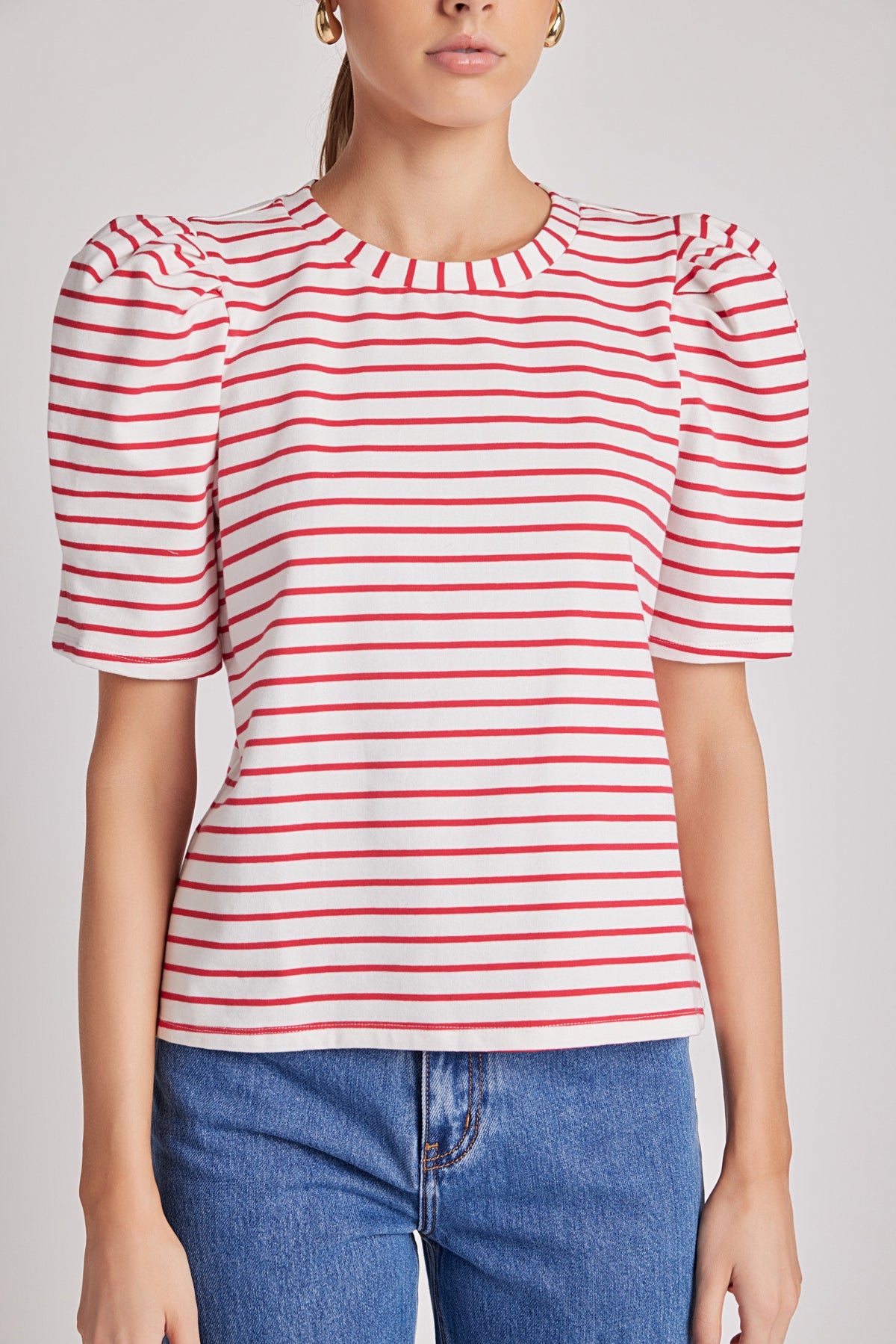 ENGLISH FACTORY - Stripe Women Knit Shirt - TOPS available at Objectrare