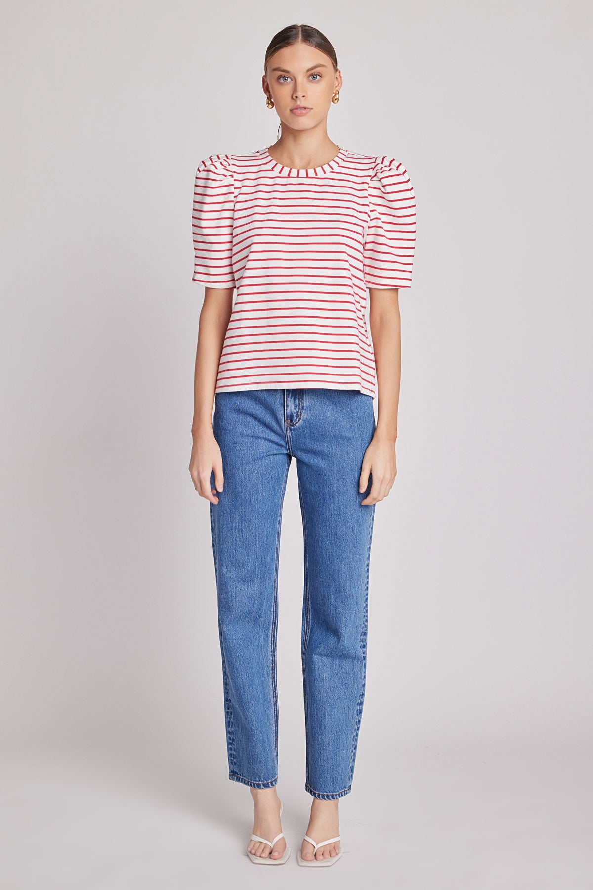 ENGLISH FACTORY - Stripe Women Knit Shirt - TOPS available at Objectrare