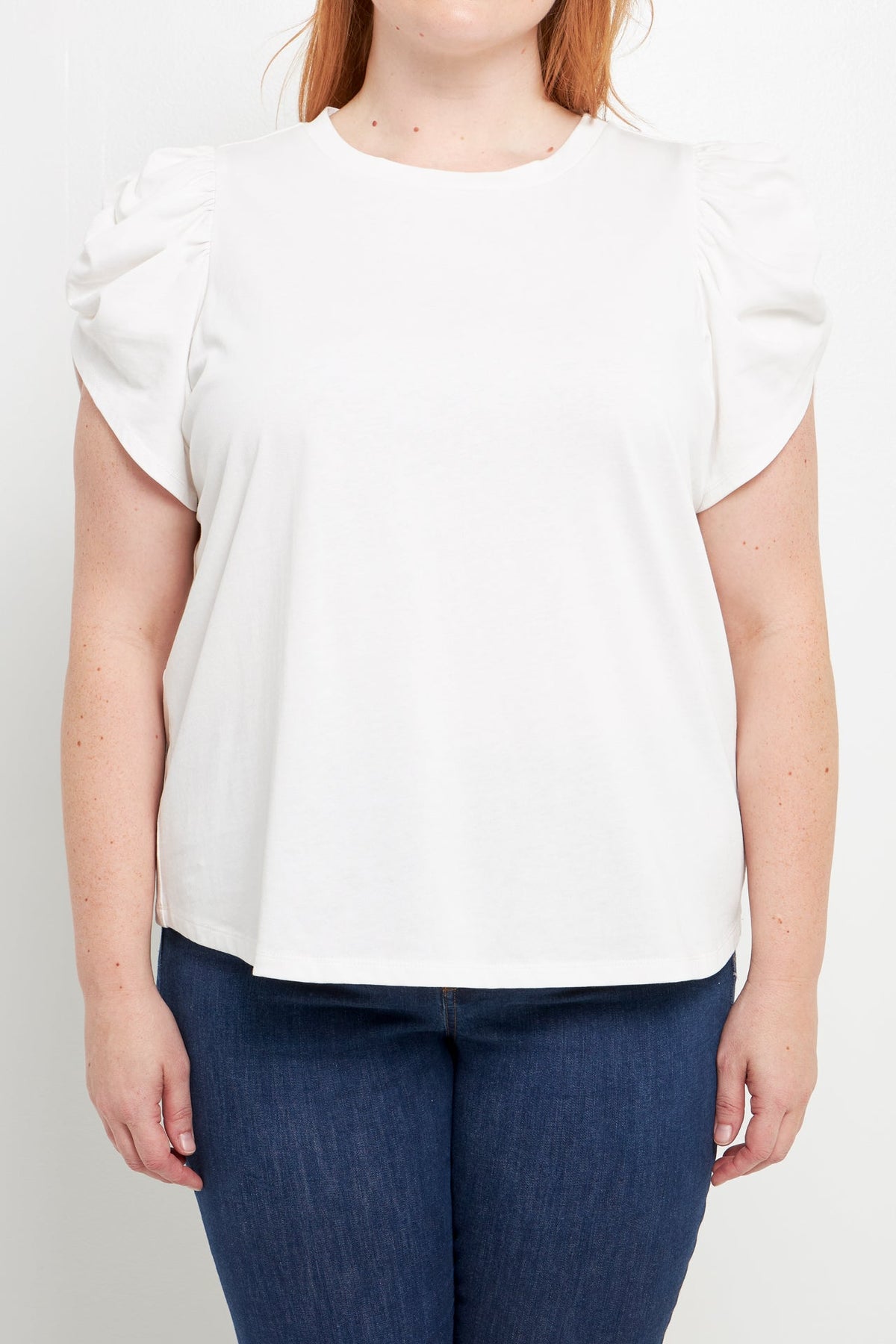 ENGLISH FACTORY - English Factory - Shirring Sleeve Knit Top - TOPS available at Objectrare