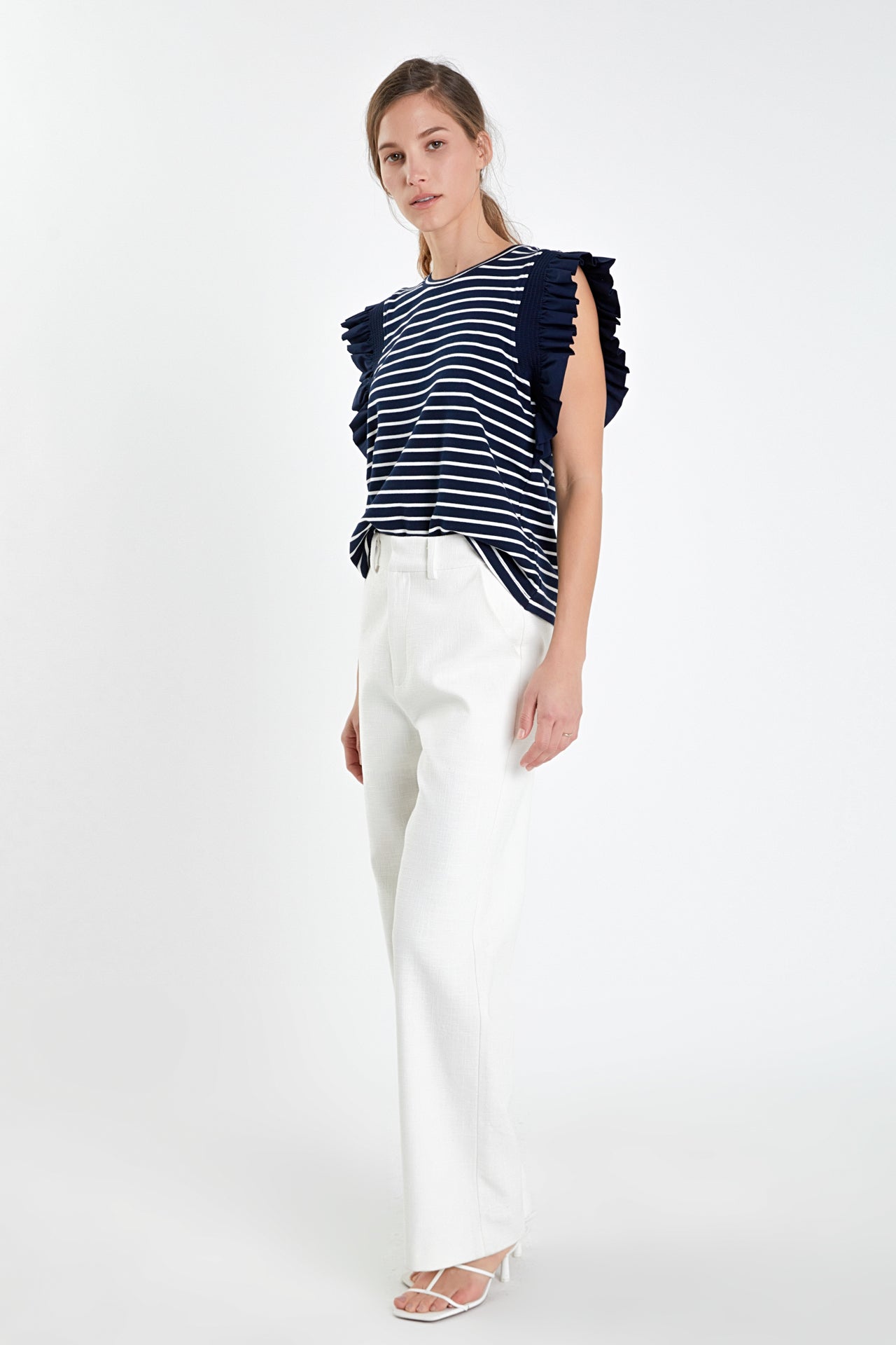 ENGLISH FACTORY - Ruffle Cap Sleeve Top - TOPS available at Objectrare
