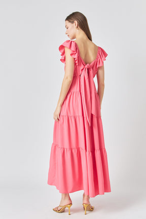 ENDLESS ROSE - Back Bow Tie Maxi Dress - DRESSES available at Objectrare