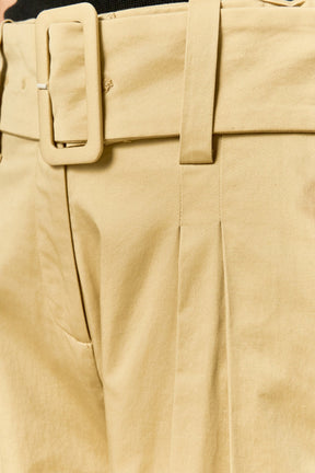 ENGLISH FACTORY - High Waist Belted Wide Leg Pants - PANTS available at Objectrare