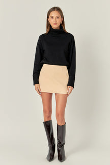 ENGLISH FACTORY - Color Block High-Waisted Skort - SKORTS available at Objectrare