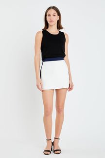 ENGLISH FACTORY - English Factory - Color Block Skort - SKORTS available at Objectrare