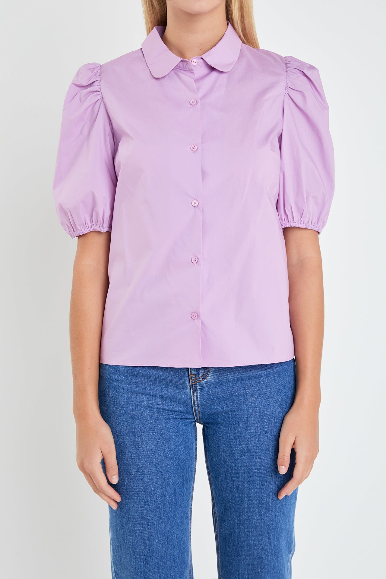 ENGLISH FACTORY - English Factory - Peter Pan Collar Shirt - TOPS available at Objectrare