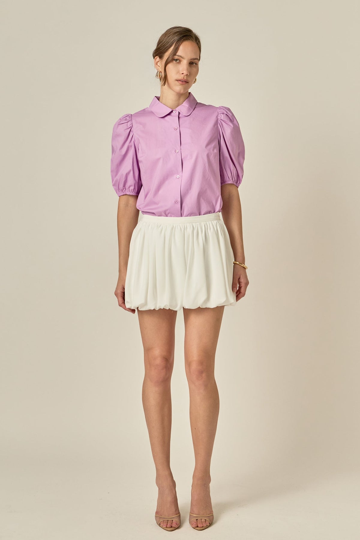 ENGLISH FACTORY - Peter Pan Collar Shirt - TOPS available at Objectrare