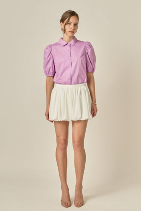 ENGLISH FACTORY - Peter Pan Collar Shirt - TOPS available at Objectrare