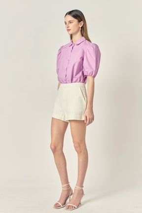 ENGLISH FACTORY - Peter Pan Collar Shirt - TOPS available at Objectrare