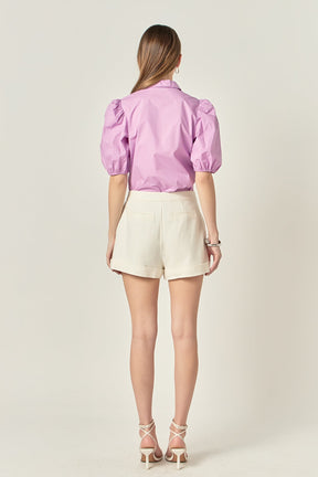 ENGLISH FACTORY - Peter Pan Collar Shirt - TOPS available at Objectrare