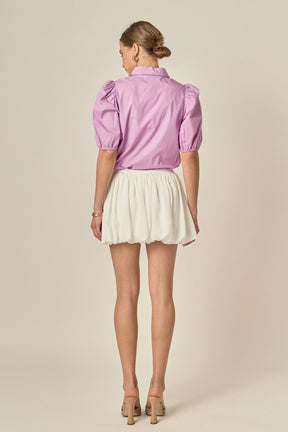 ENGLISH FACTORY - Peter Pan Collar Shirt - TOPS available at Objectrare