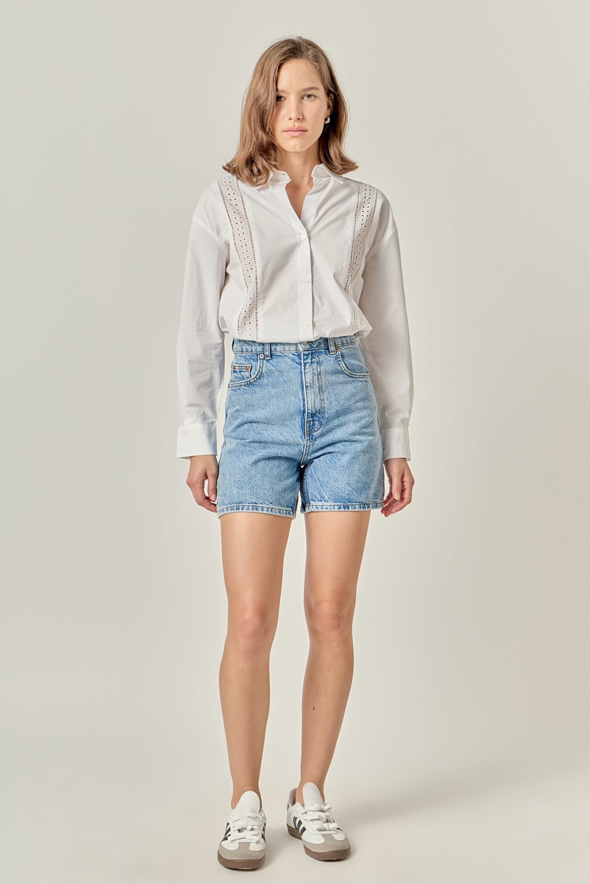 ENGLISH FACTORY - Embroidery Detail Shirt - TOPS available at Objectrare