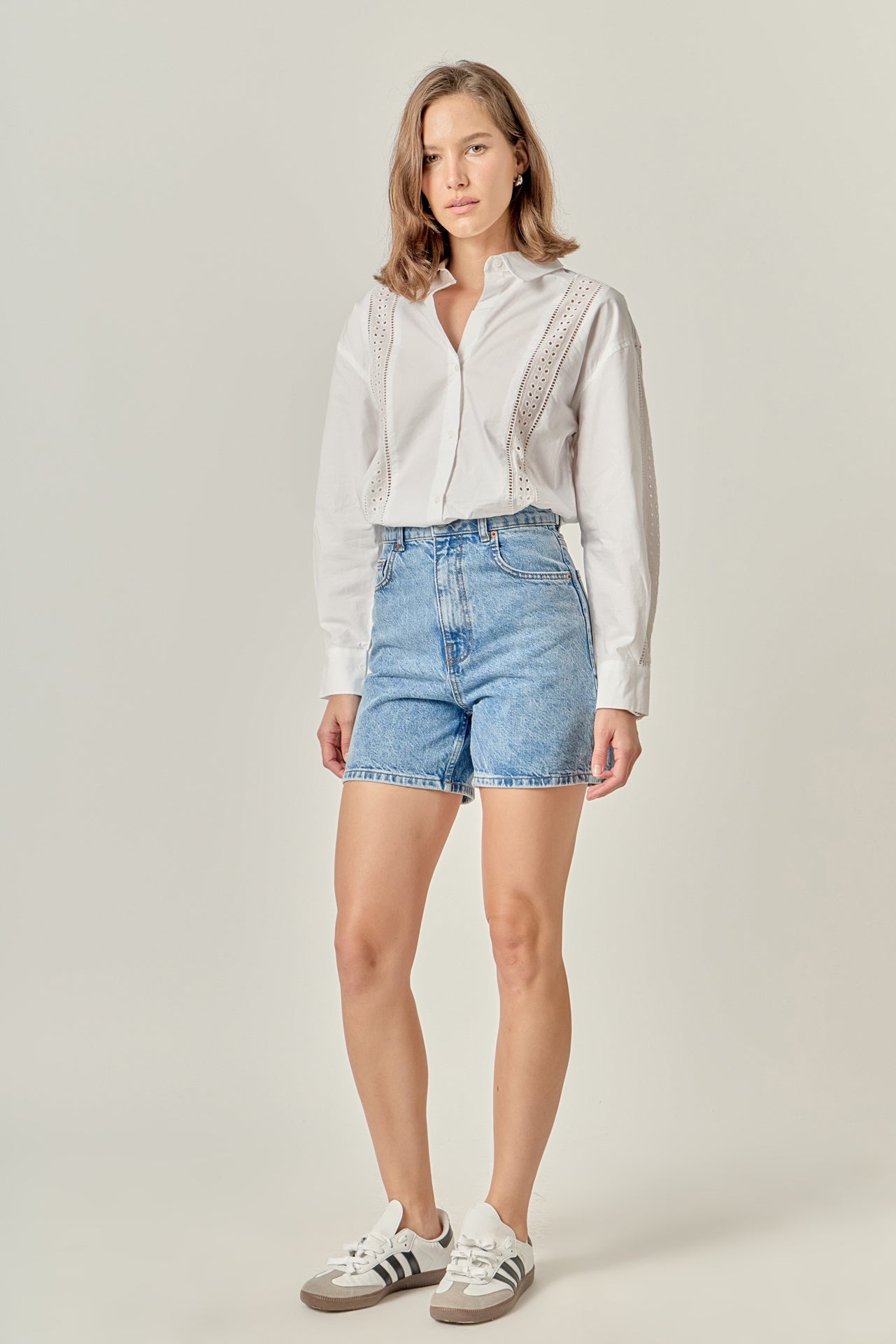 ENGLISH FACTORY - Embroidery Detail Shirt - TOPS available at Objectrare