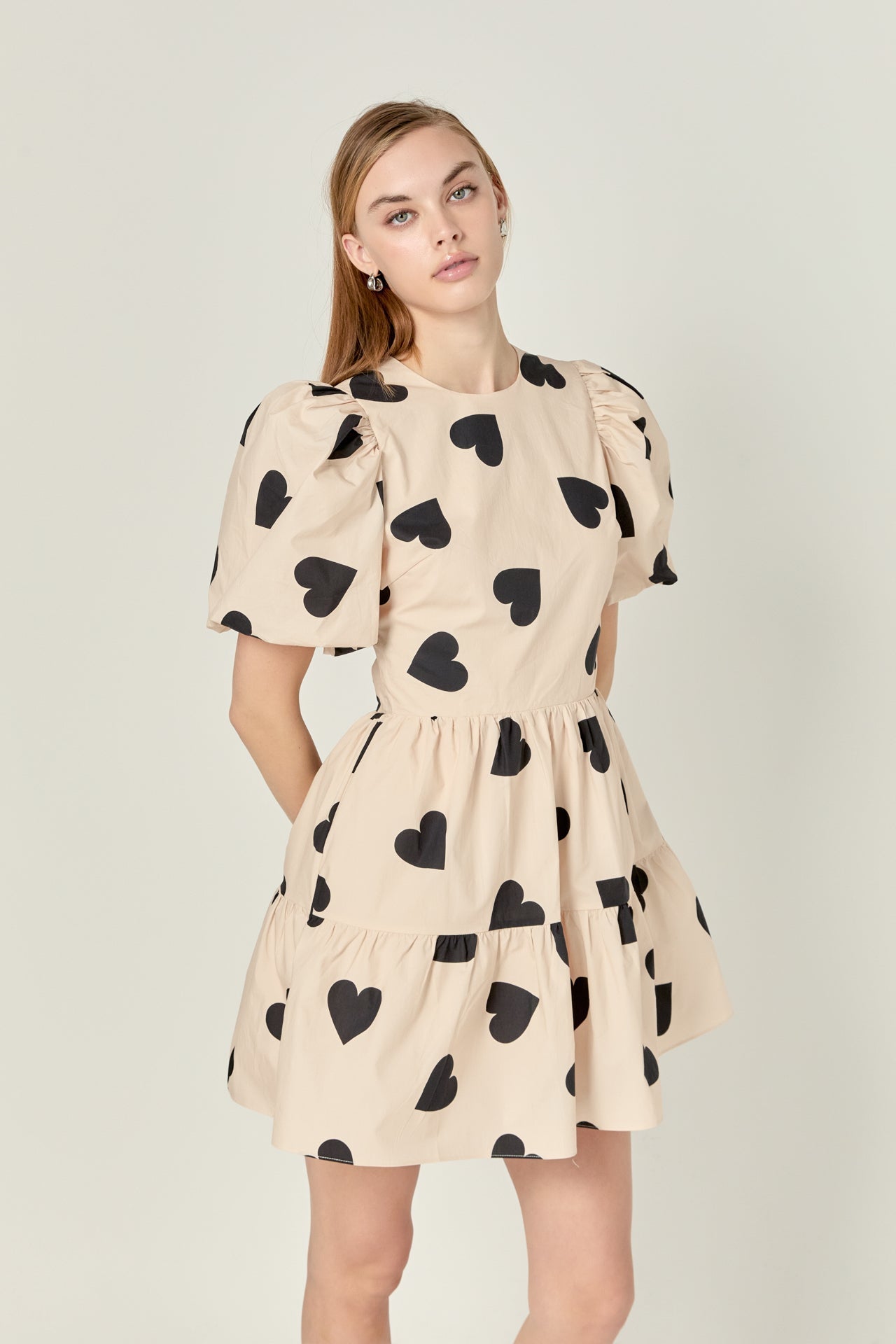 ENGLISH FACTORY - English Factory - Heart Shape Back Cut out Mini Dress - DRESSES available at Objectrare