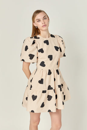 ENGLISH FACTORY - English Factory - Heart Shape Back Cut out Mini Dress - DRESSES available at Objectrare