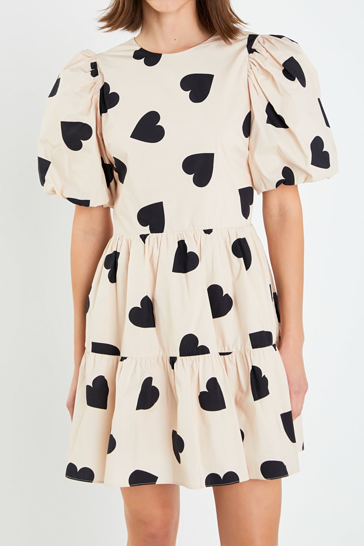 ENGLISH FACTORY - Heart Shape Back Cut out Mini Dress - DRESSES available at Objectrare