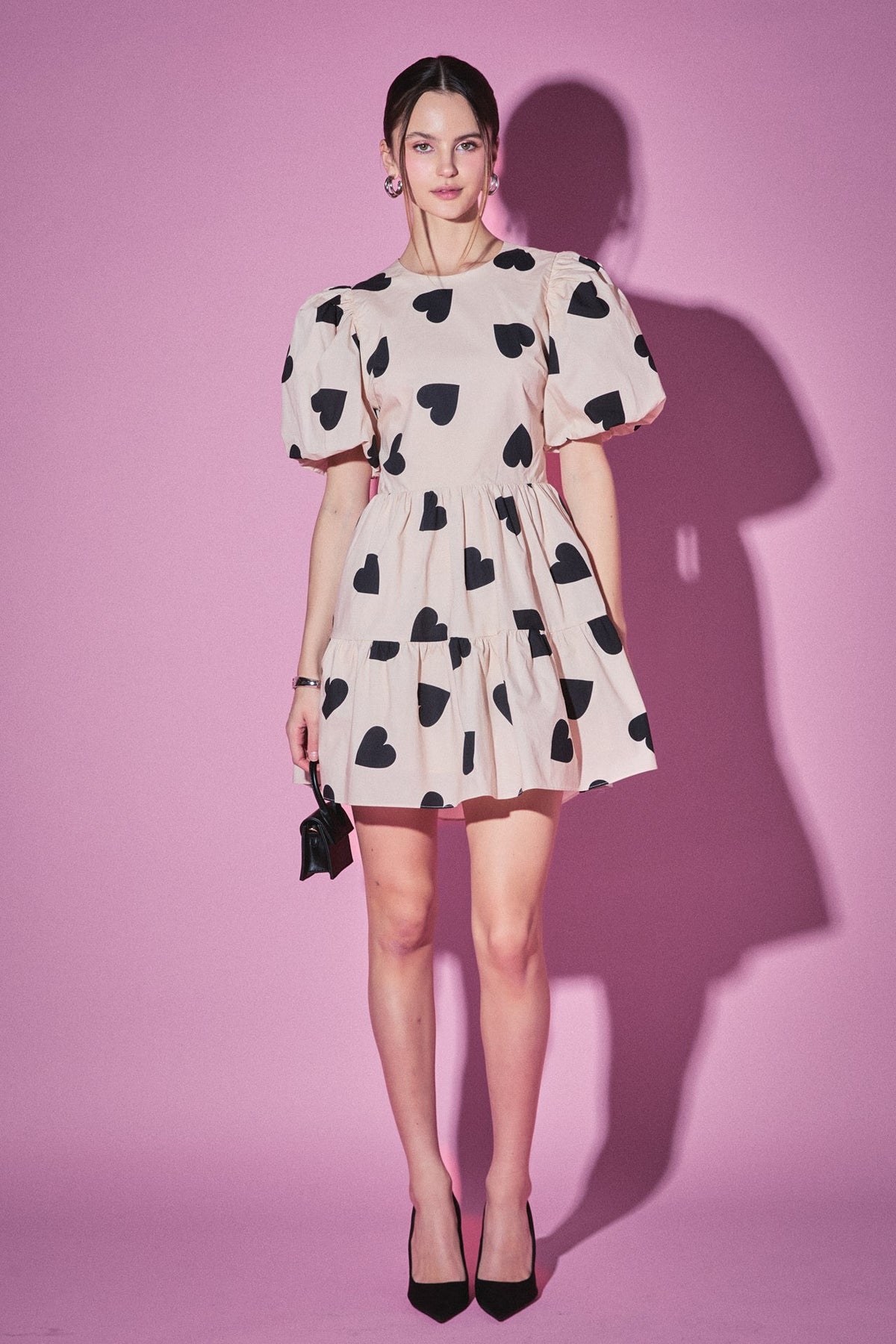 ENGLISH FACTORY - Heart Shape Back Cut Out Mini Dress - DRESSES available at Objectrare