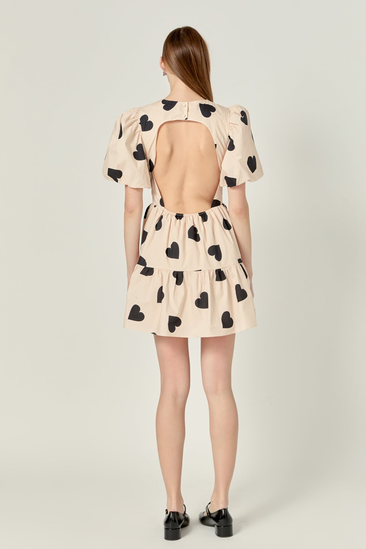 ENGLISH FACTORY - English Factory - Heart Shape Back Cut out Mini Dress - DRESSES available at Objectrare