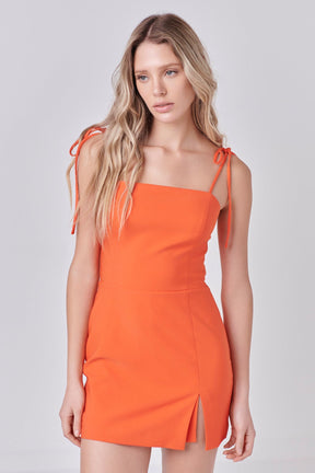 ENDLESS ROSE - Slit Detail Romper - ROMPERS available at Objectrare