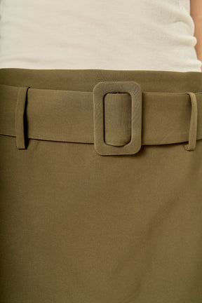ENGLISH FACTORY - Belted Low Waist Skort - SKORTS available at Objectrare