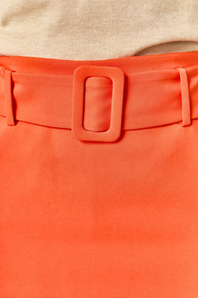 ENGLISH FACTORY - Belted Low Waist Skort - SKORTS available at Objectrare
