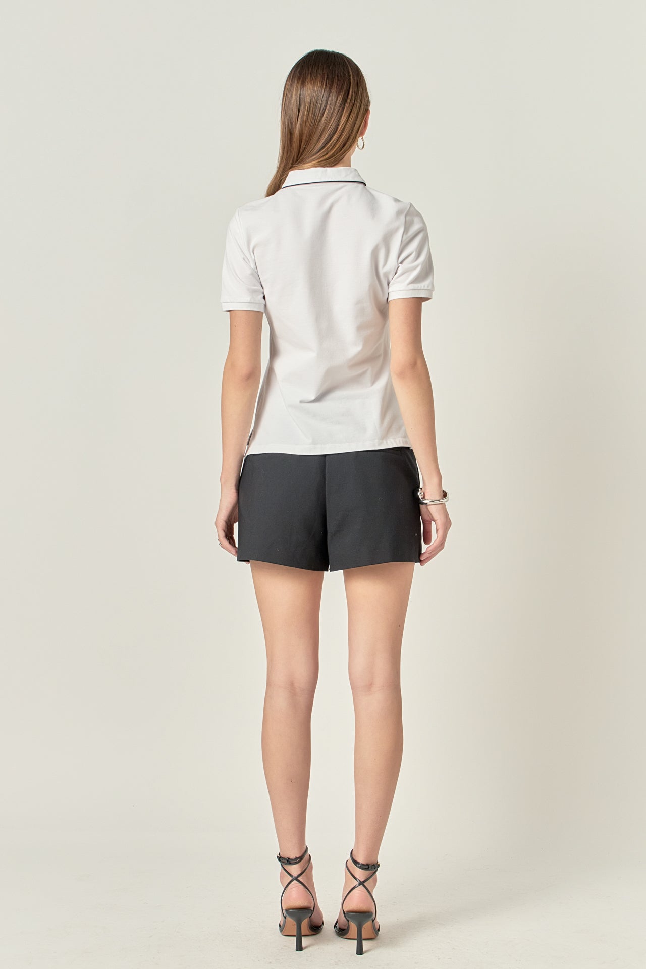 ENGLISH FACTORY - Sportwear Knit Polo Shirt - TOPS available at Objectrare