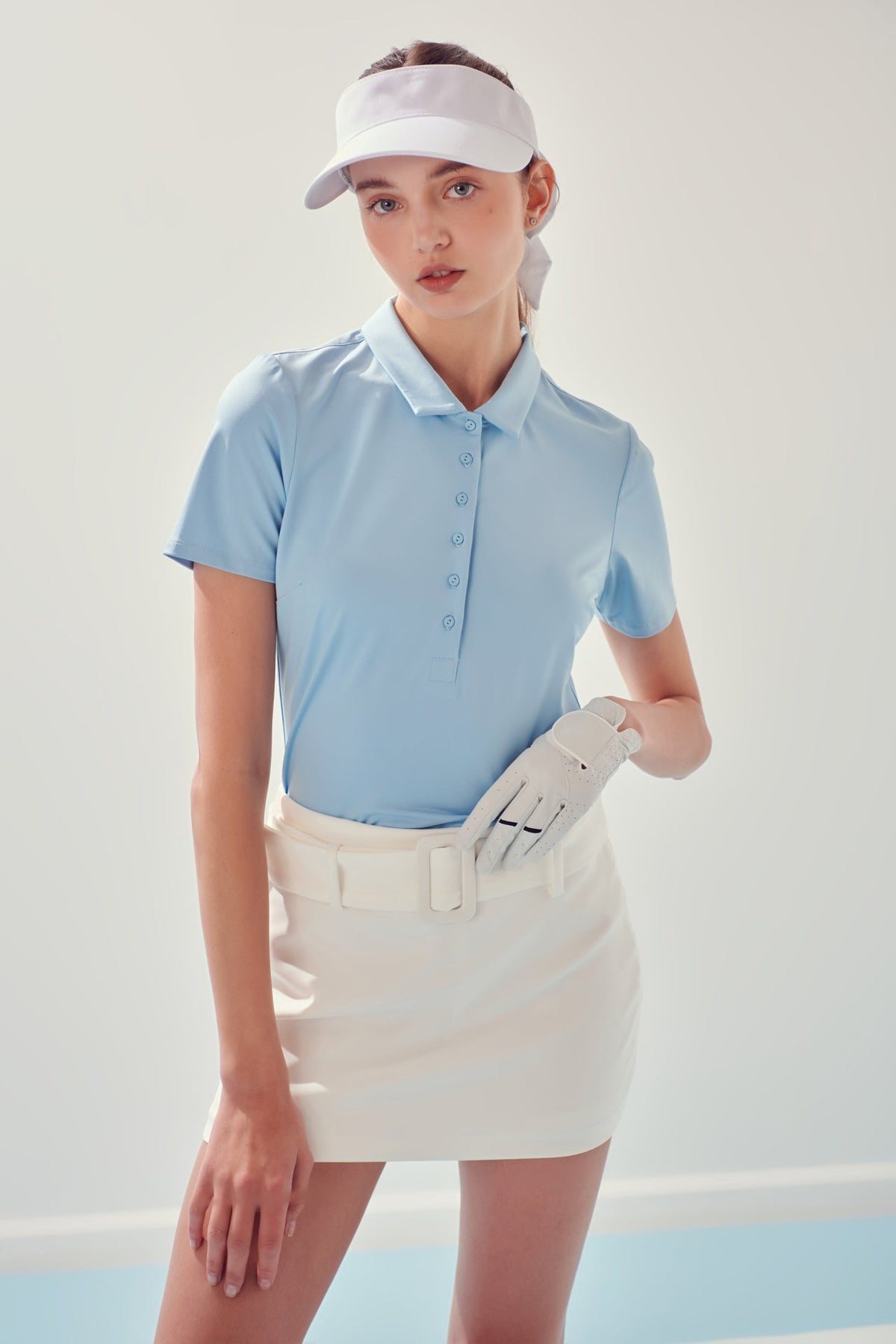 ENGLISH FACTORY - Sportswear Short Sleeve Stretched Top - T-SHIRTS available at Objectrare