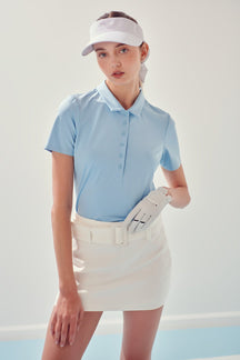 ENGLISH FACTORY - Sportswear Short Sleeve Stretched Top - T-SHIRTS available at Objectrare