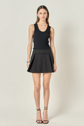 ENGLISH FACTORY - Sportswear Stretched Skort - SKORTS available at Objectrare