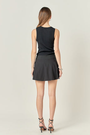 ENGLISH FACTORY - Sportswear Stretched Skort - SKORTS available at Objectrare