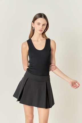 ENGLISH FACTORY - Sportswear Stretched Skort - SKORTS available at Objectrare