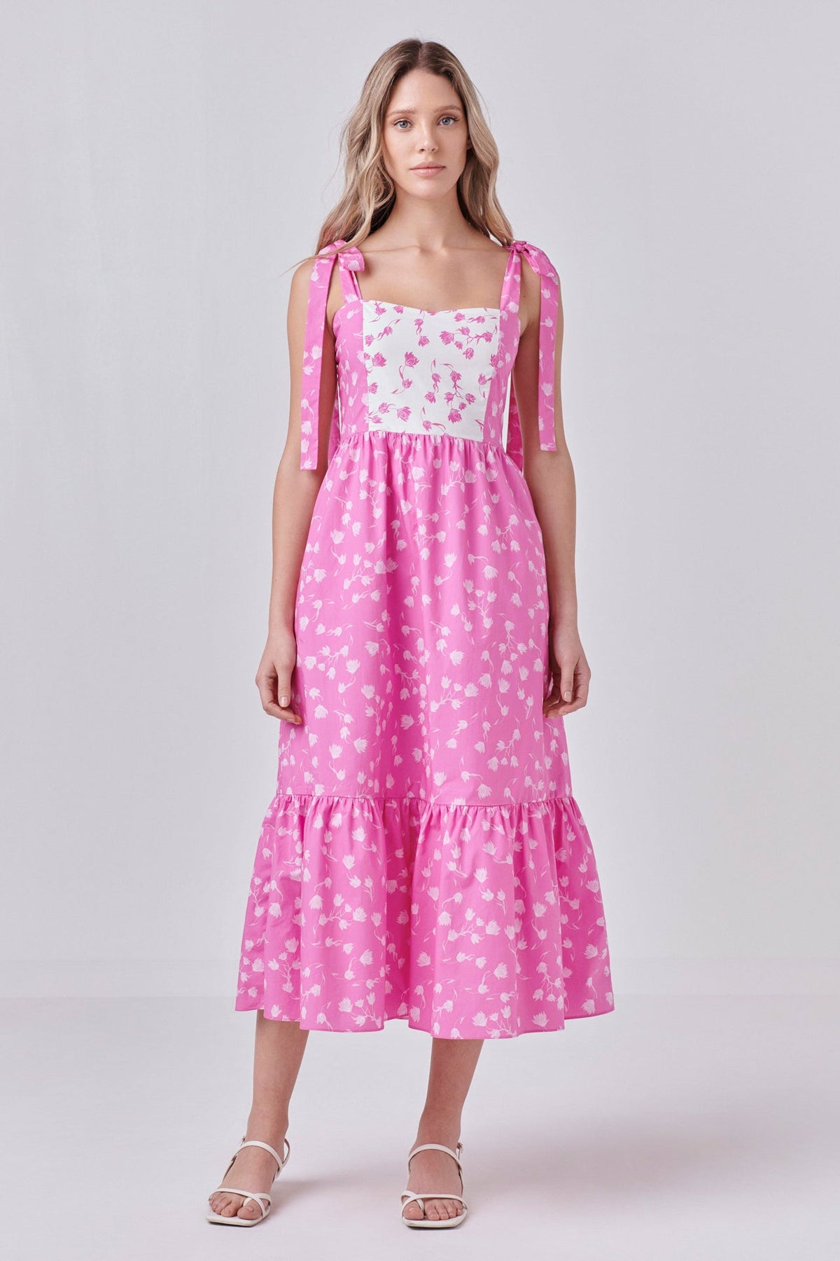 ENGLISH FACTORY - Contrast Floral Maxi Dress - DRESSES available at Objectrare