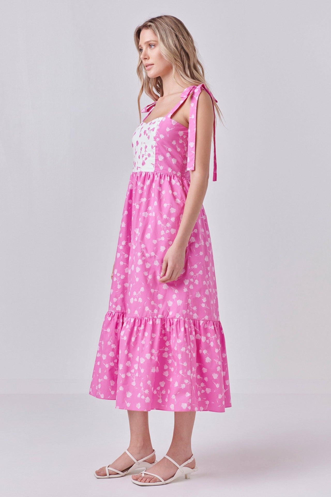 ENGLISH FACTORY - English Factory - Contrast Floral Maxi Dress - DRESSES available at Objectrare