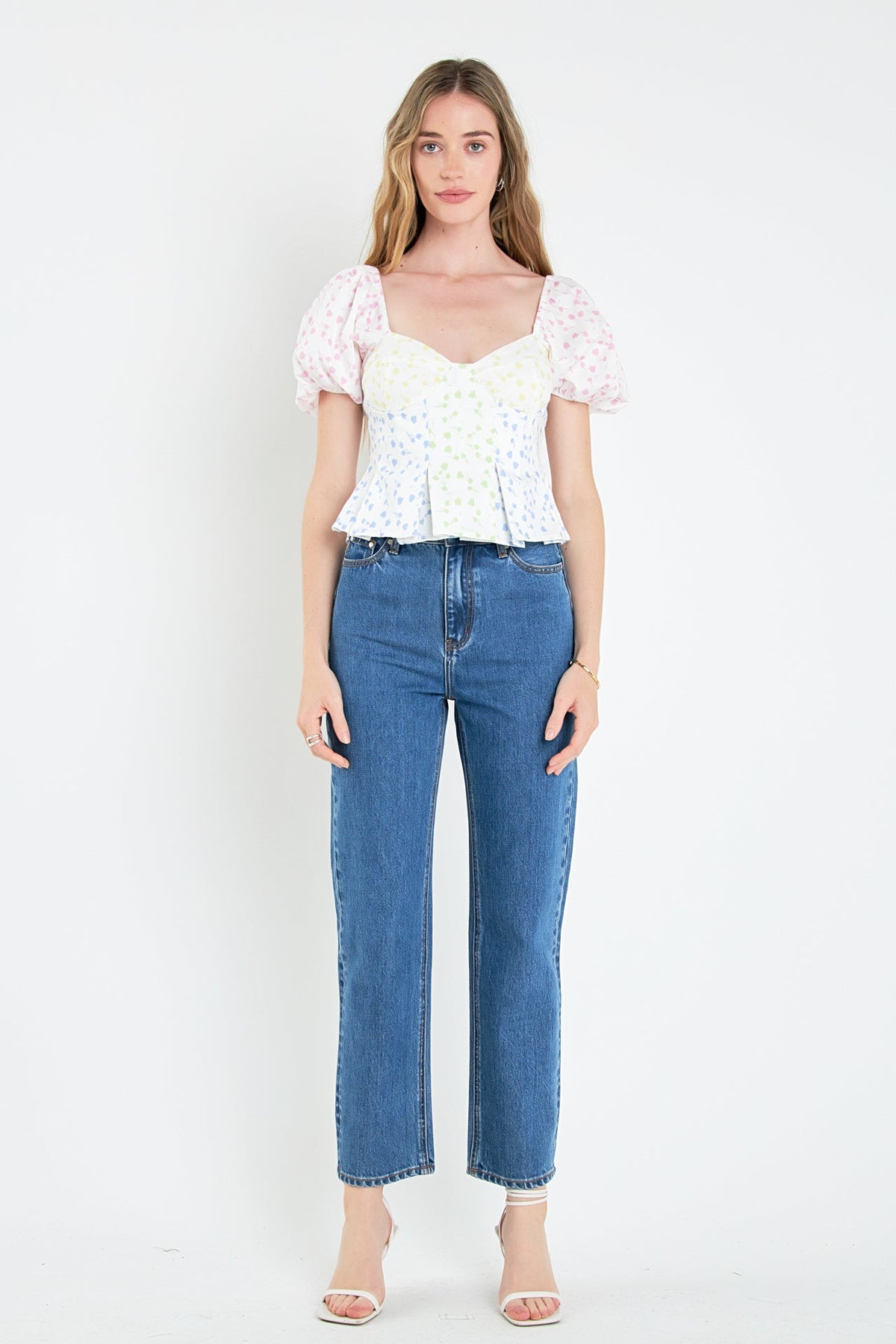 ENGLISH FACTORY - Multi Floral Print Top - TOPS available at Objectrare