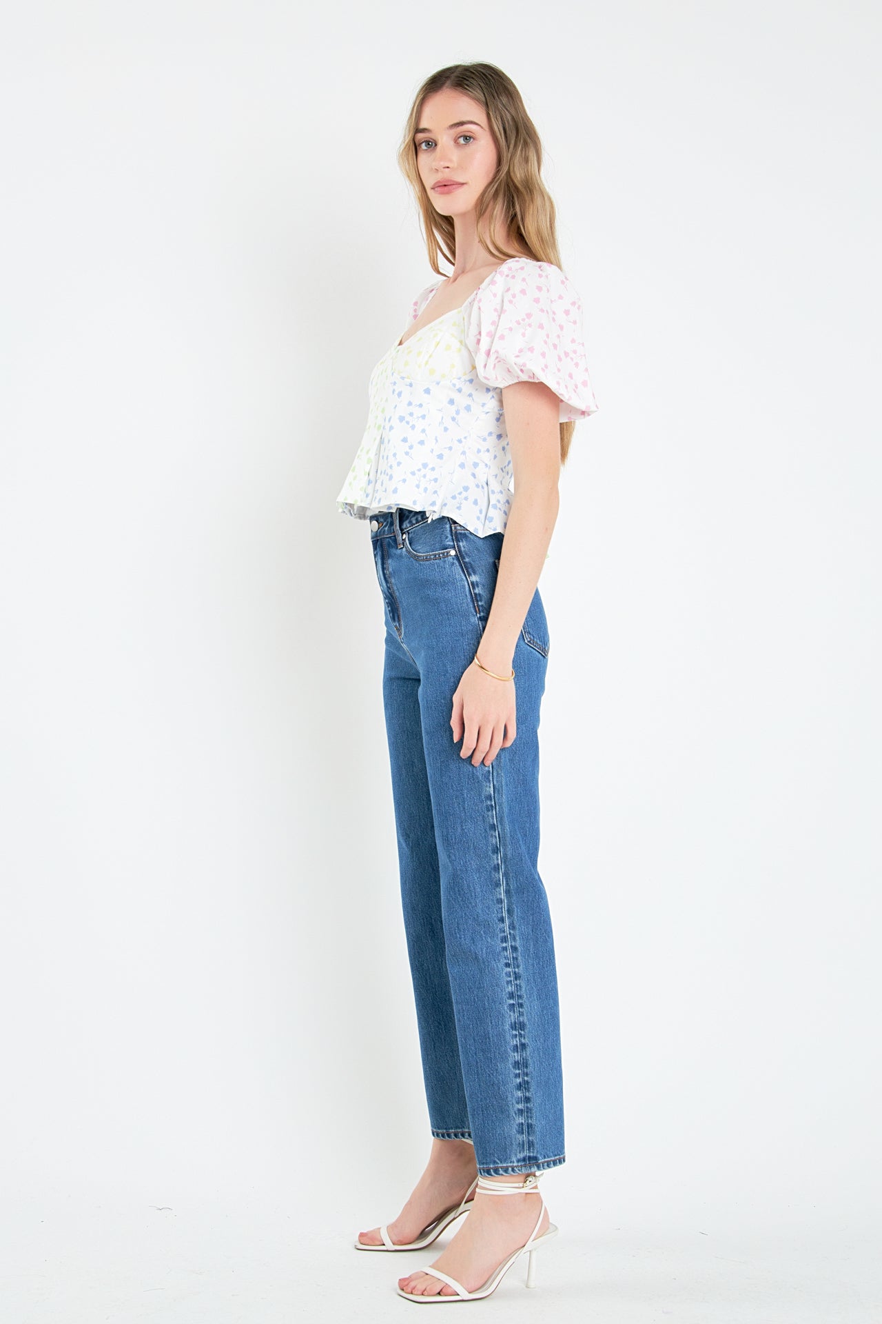 ENGLISH FACTORY - Multi Floral Print Top - TOPS available at Objectrare