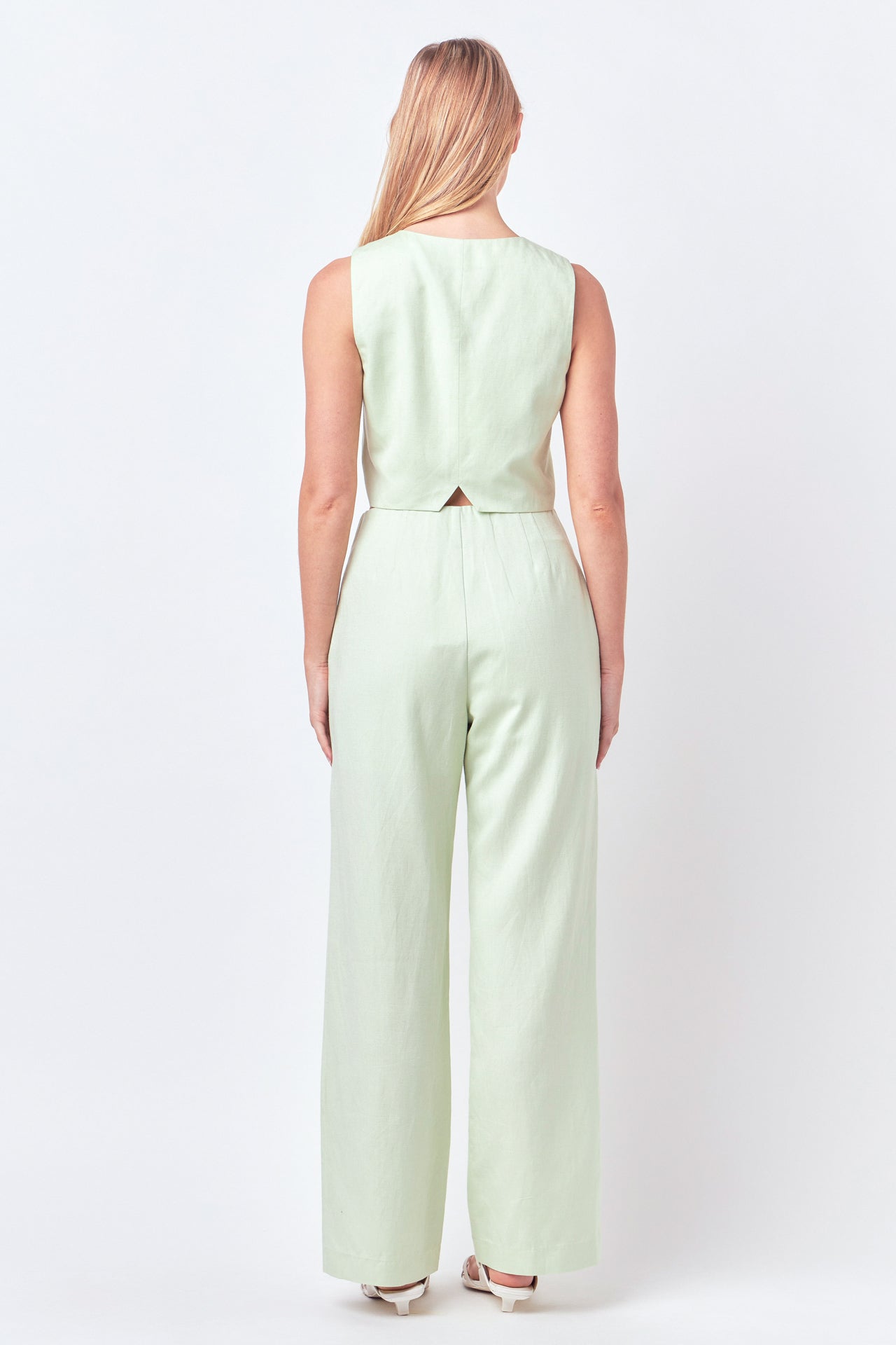 ENGLISH FACTORY - Linen Blend Vest - TOPS available at Objectrare