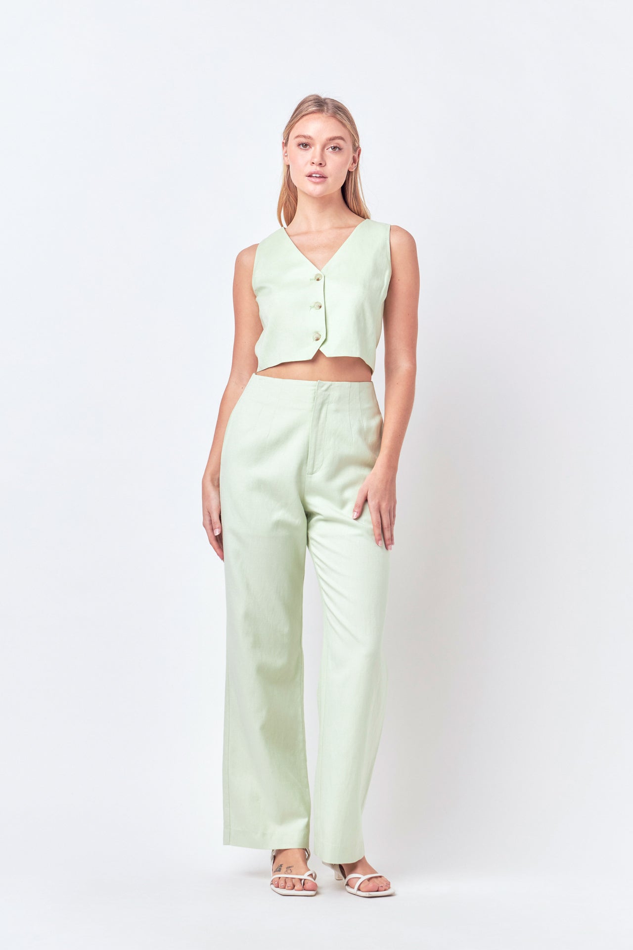 ENGLISH FACTORY - Linen Blend Pants - PANTS available at Objectrare