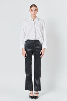 ENDLESS ROSE - Sequin Placket Button-Up Shirt - TOPS available at Objectrare