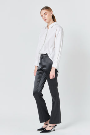 ENDLESS ROSE - Sequin Placket Button-Up Shirt - SHIRTS & BLOUSES available at Objectrare