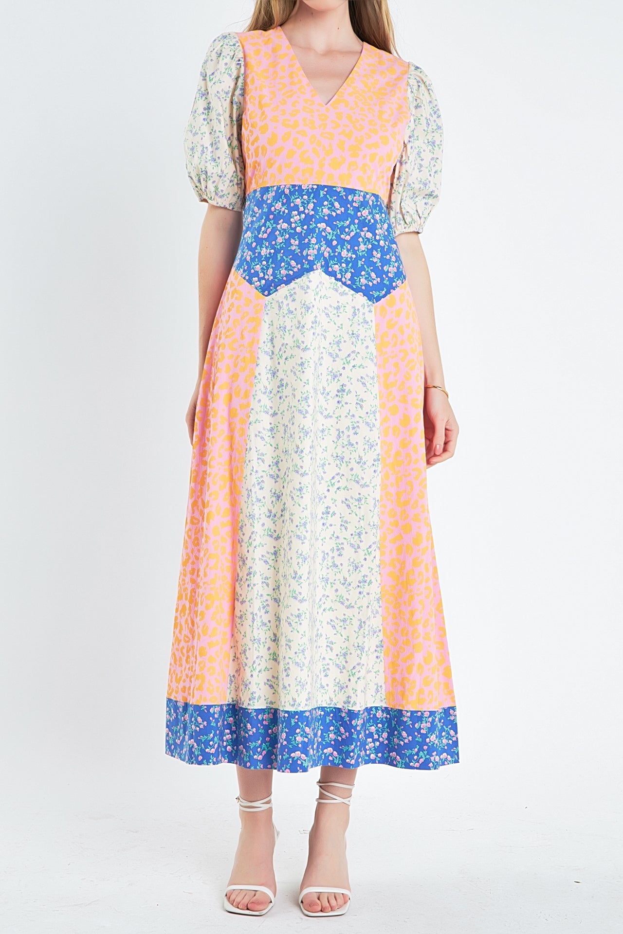 ENGLISH FACTORY - English Factory - Mixed Print Maxi Dress - DRESSES available at Objectrare