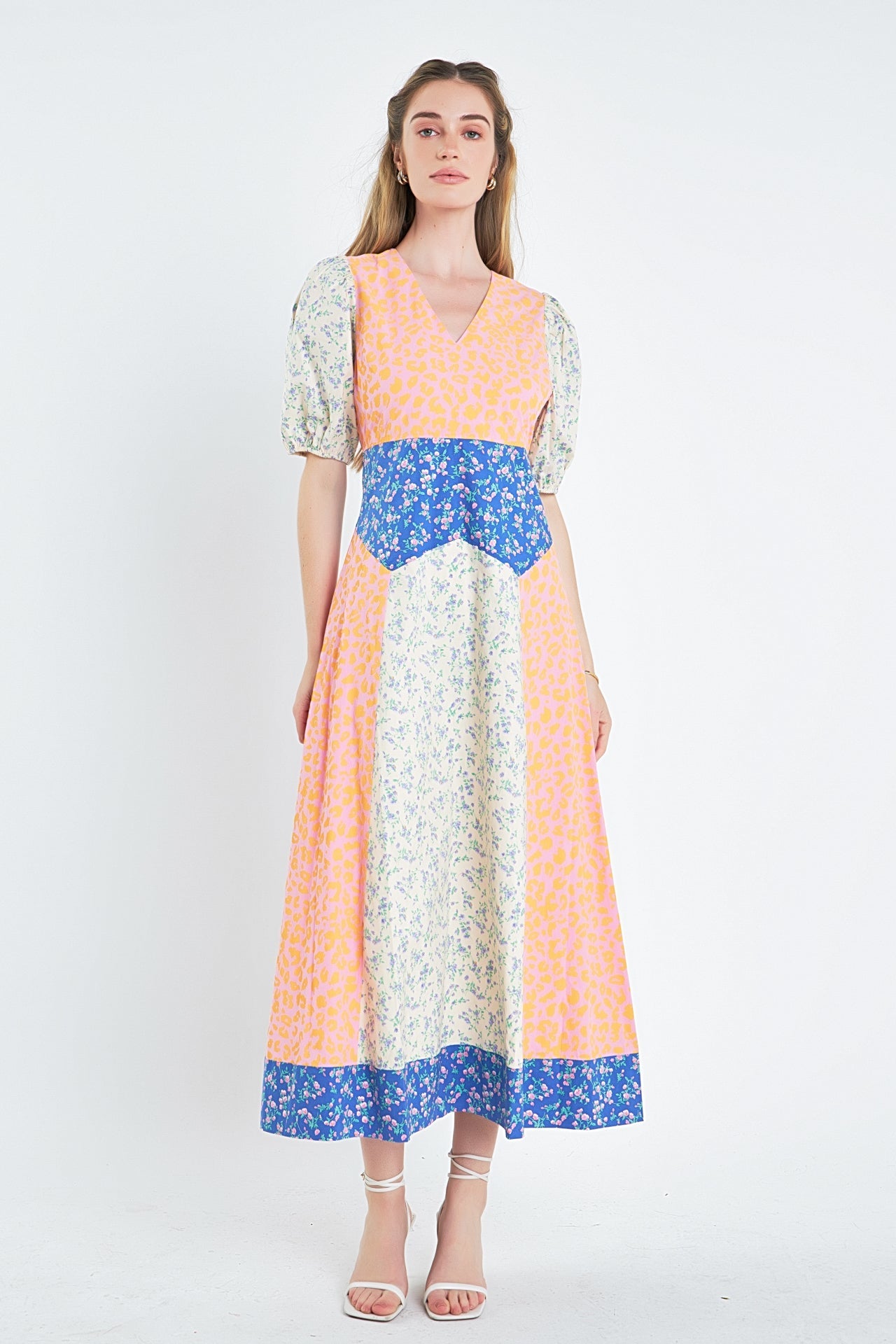 ENGLISH FACTORY - English Factory - Mixed Print Maxi Dress - DRESSES available at Objectrare