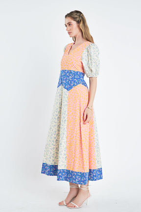 ENGLISH FACTORY - Mixed Print Maxi Dress - DRESSES available at Objectrare