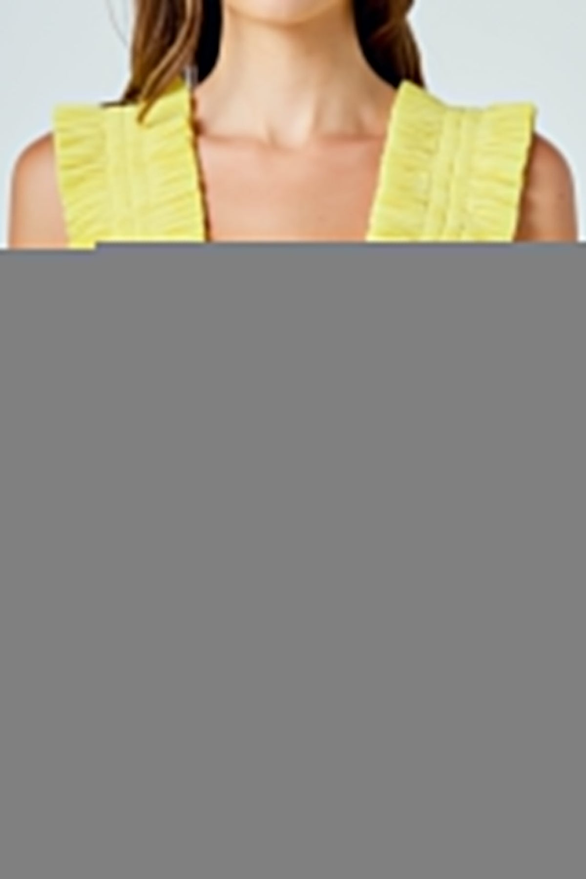 ENDLESS ROSE - Ruffled Pleated Mesh Tank Top - TOPS available at Objectrare