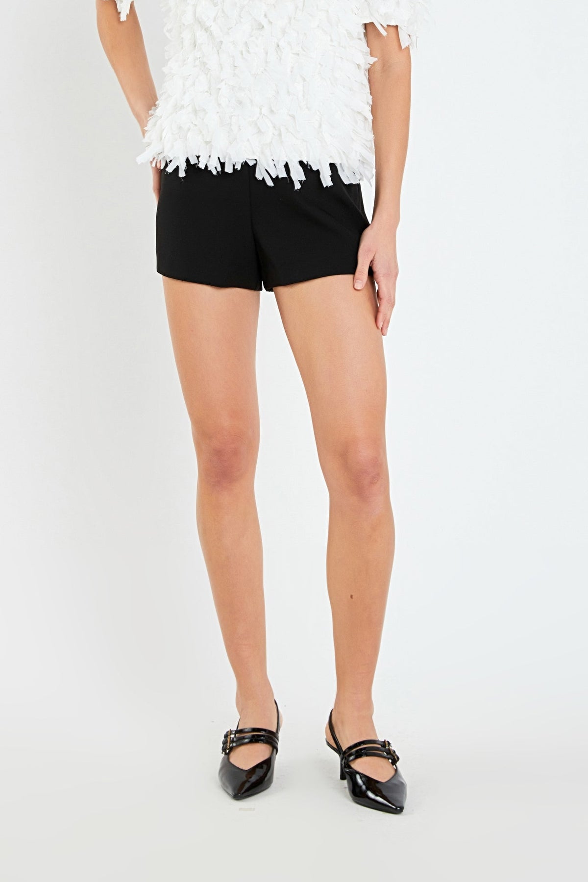 ENGLISH FACTORY - Low-rise Shorts - SHORTS available at Objectrare