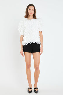 ENGLISH FACTORY - Low-rise Shorts - SHORTS available at Objectrare