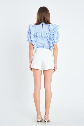 ENGLISH FACTORY - Low-rise Shorts - SHORTS available at Objectrare